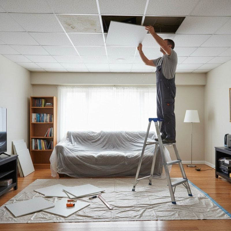 Local Acoustic Ceiling Removal pros at work